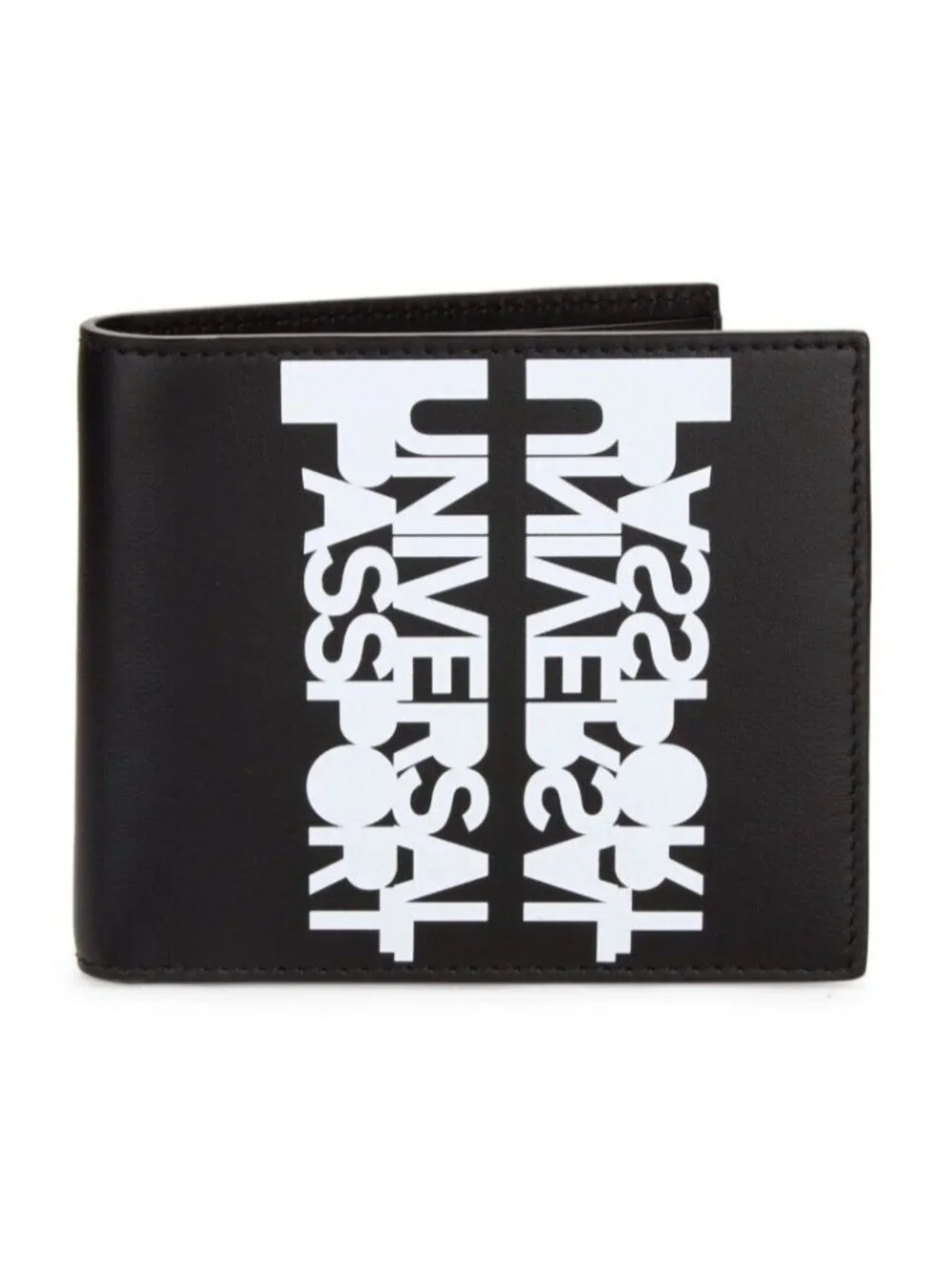 Burberry Universal Passport Men's Leather Bifold Wallet in Black - Italy Made